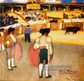 Bullfight 3 1900 1 cubism Pablo Picasso